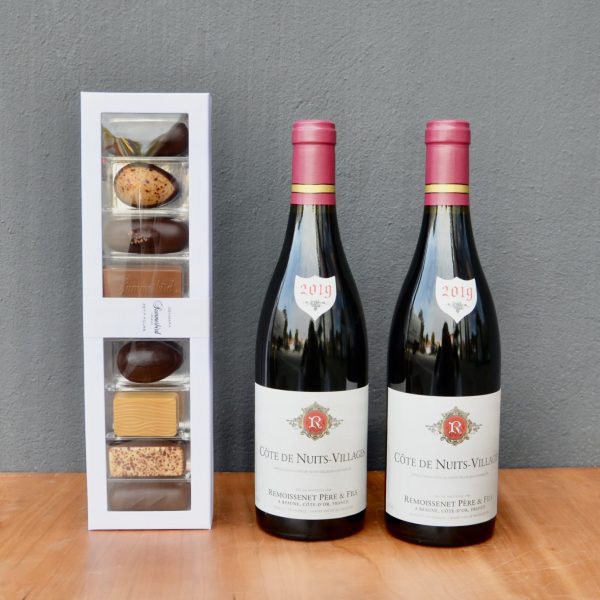 To flasker Bourgogne & Chokolade